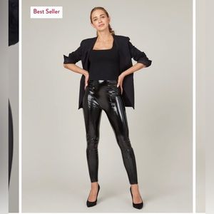 Spanx faux patent leather leggings
